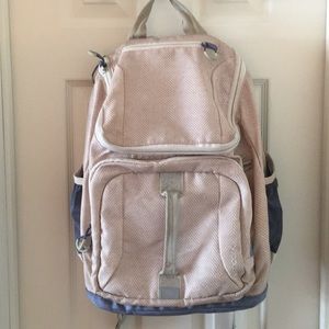 Embark Tan and White Backpack 🎒